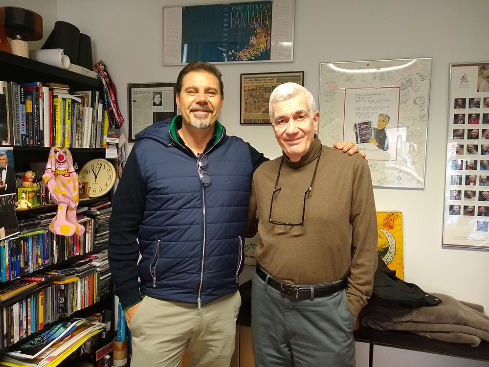Sergio Pablos and UGFTV Professor John Canemaker
